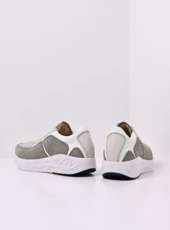 DAMES Wolky Wandelschoenen|Sneakers<Bounce S2F - grijsgroen stretchleer