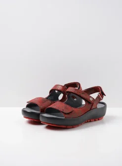 DAMES Wolky Sandalen<Brasilia - rood leer