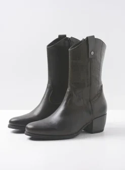 DAMES Wolky Halfhoge Laarzen|Cowboylaarzen<Caprock - cactus leer