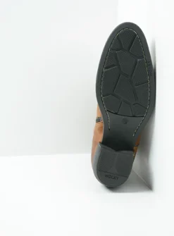 DAMES Wolky Halfhoge Laarzen|Cowboylaarzen<Caprock - cognac suede