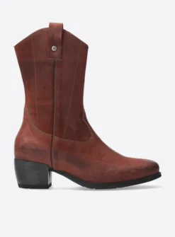 DAMES Wolky Halfhoge Laarzen|Cowboylaarzen<Caprock - terra suede