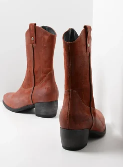 DAMES Wolky Halfhoge Laarzen|Cowboylaarzen<Caprock - terra suede