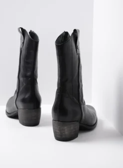 DAMES Wolky Halfhoge Laarzen|Cowboylaarzen<Caprock - zwart leer