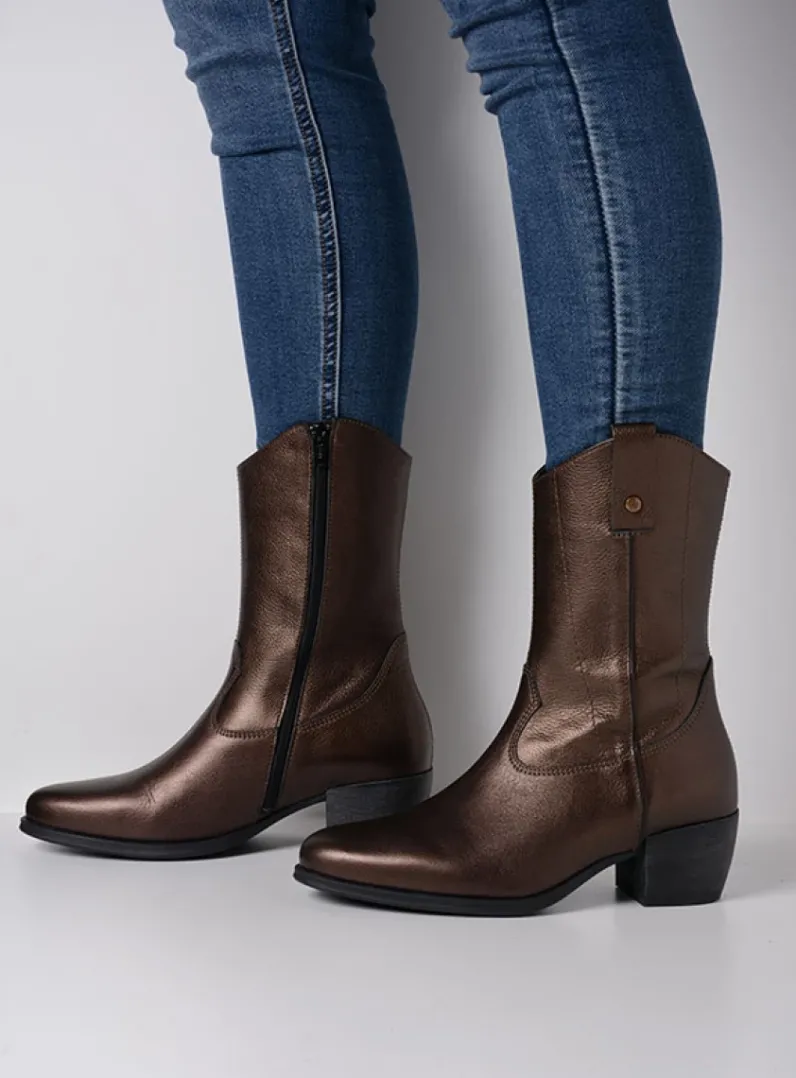 DAMES Wolky Cowboylaarzen|Herfst/Winter<Caprock HV - brons leer