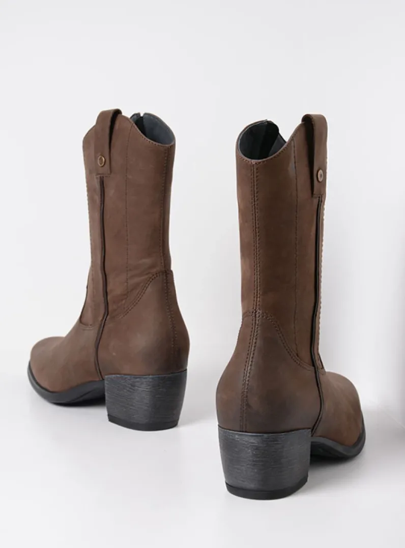 DAMES Wolky Cowboylaarzen|Herfst/Winter<Caprock HV - bruin nubuck