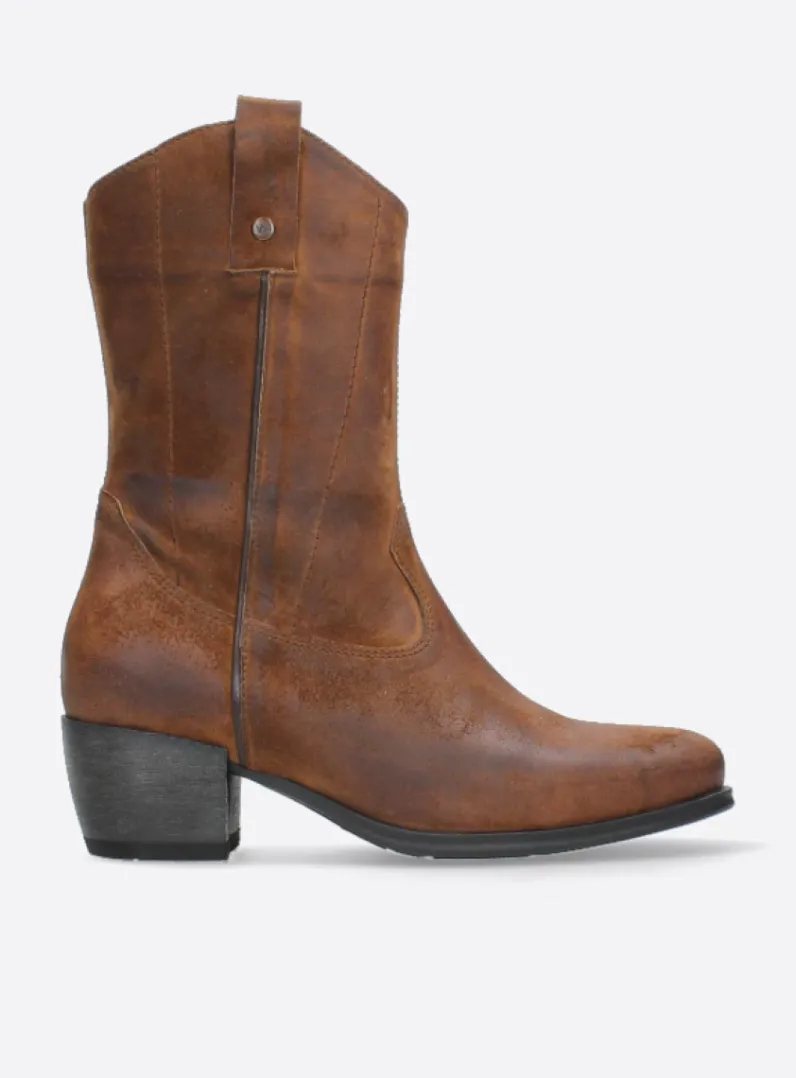 DAMES Wolky Cowboylaarzen|Herfst/Winter<Caprock HV - cognac suede