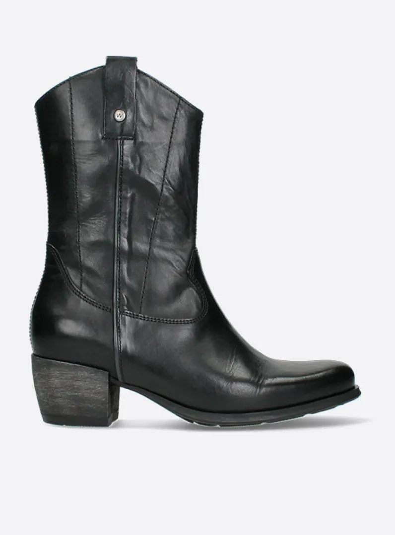 DAMES Wolky Cowboylaarzen|Herfst/Winter<Caprock HV - zwart leer