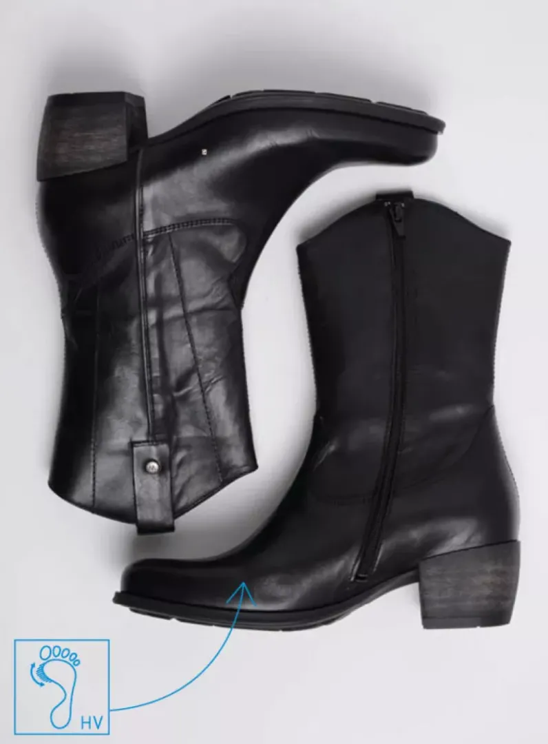 DAMES Wolky Cowboylaarzen|Herfst/Winter<Caprock HV - zwart leer