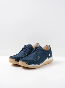 DAMES Wolky Lage Veterschoenen|Sneakers<Celebration - denim nubuck