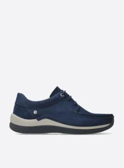 DAMES Wolky Lage Veterschoenen|Sneakers<Celebration - denimblauw nubuck