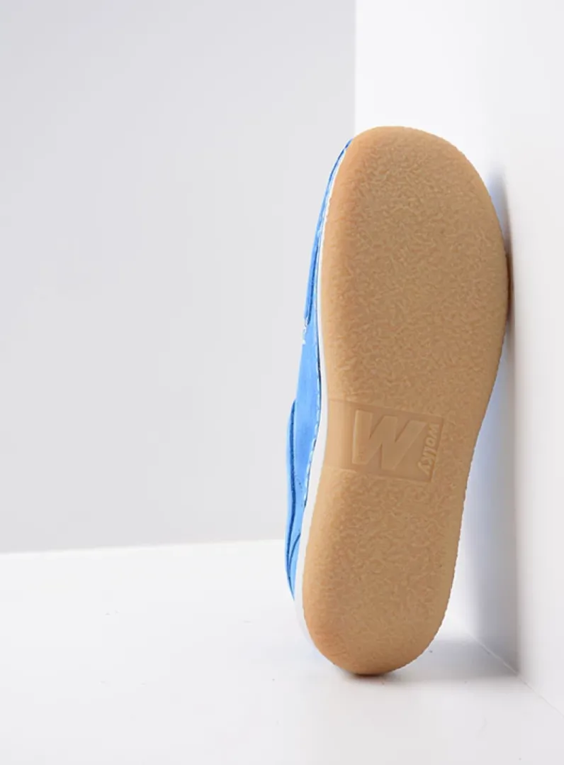 DAMES Wolky Lage Veterschoenen|Sneakers<Celebration - hemelsblauw nubuck