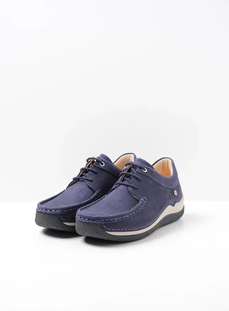 DAMES Wolky Lage Veterschoenen|Sneakers<Celebration - paars nubuck