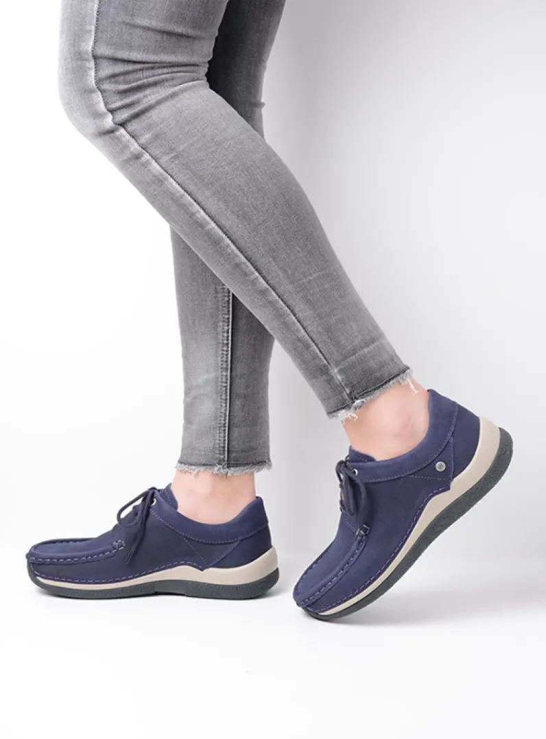 DAMES Wolky Lage Veterschoenen|Sneakers<Celebration - paars nubuck