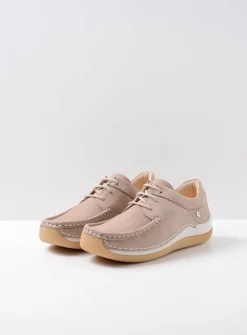 DAMES Wolky Lage Veterschoenen|Sneakers<Celebration - safari nubuck