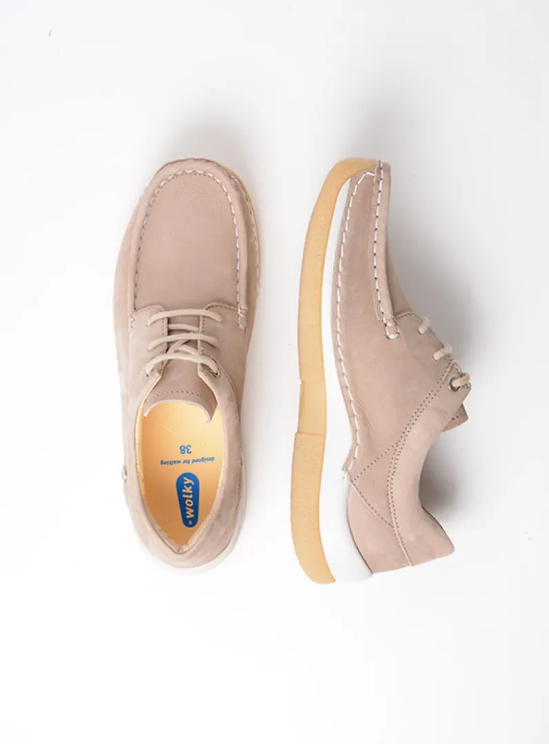 DAMES Wolky Lage Veterschoenen|Sneakers<Celebration - safari nubuck
