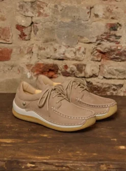 DAMES Wolky Lage Veterschoenen|Sneakers<Celebration - safari nubuck