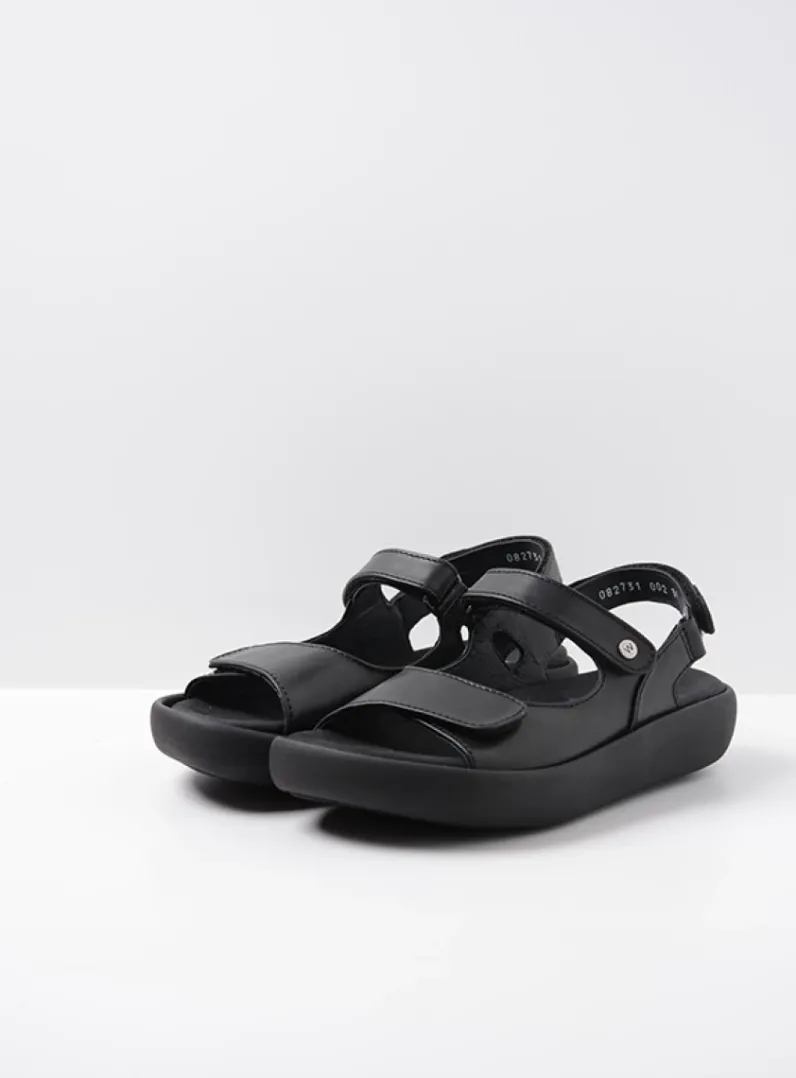 DAMES Wolky Sandalen<Celine XW - zwart leer