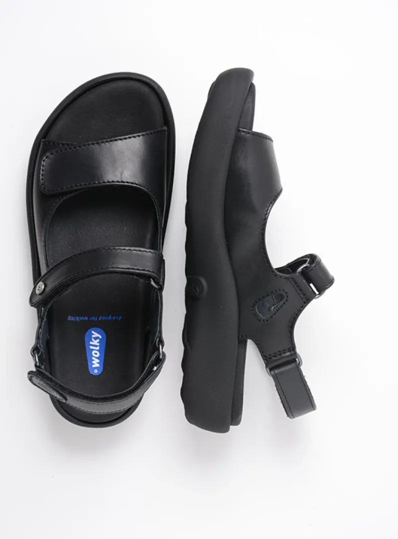 DAMES Wolky Sandalen<Celine XW - zwart leer