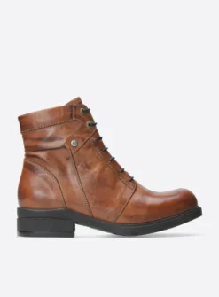 DAMES Wolky Veterlaarzen|Biker Boots<Center XW - cognac leder