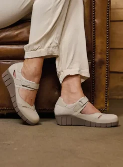 DAMES Wolky Bandschoenen<Charlotte - gebroken wit nubuck