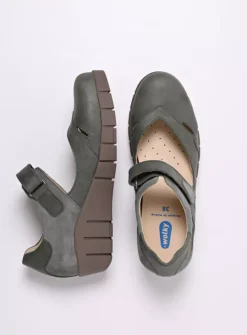 DAMES Wolky Bandschoenen<Charlotte - saliegroen nubuck