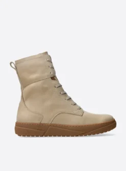 DAMES Wolky Hoge Veterschoenen|Veterlaarzen<Check - safari nubuck