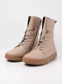 DAMES Wolky Hoge Veterschoenen|Veterlaarzen<Check - safari nubuck