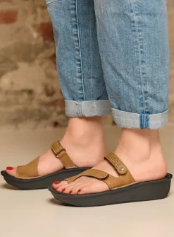 DAMES Wolky Slippers<Chicama - bruin biocare