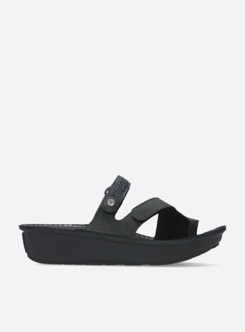 DAMES Wolky Slippers<Chicama - zwart biocare