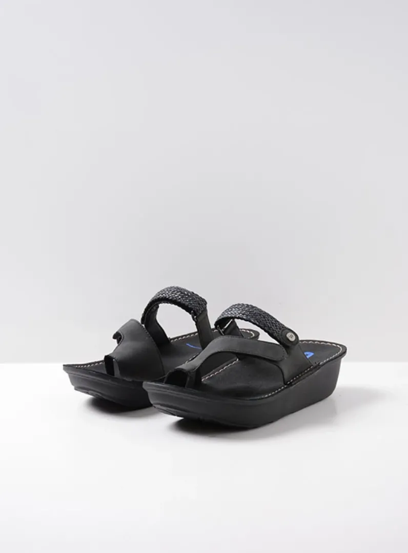 DAMES Wolky Slippers<Chicama - zwart biocare