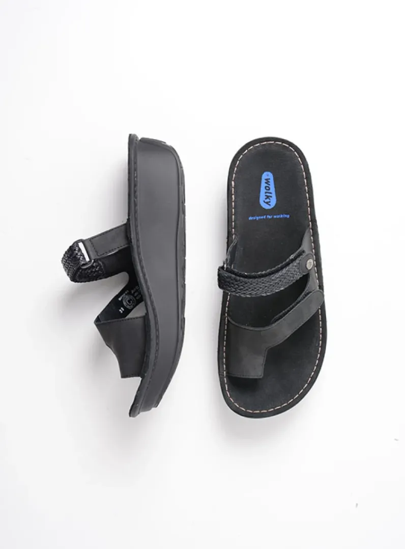 DAMES Wolky Slippers<Chicama - zwart biocare