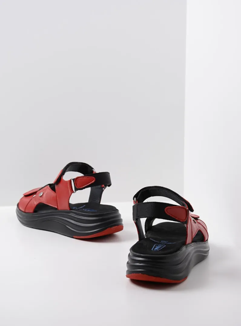 DAMES Wolky Sandalen<Cirro - rood leer