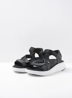 DAMES Wolky Sandalen<Cirro - zwart-wit leer