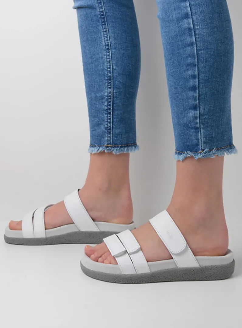 DAMES Wolky Slippers<Cirrus - wit leer