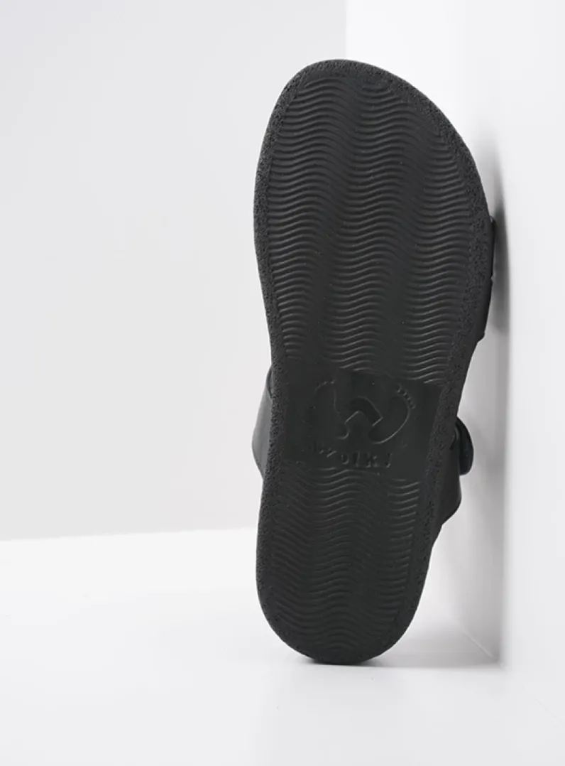 Heren Wolky Slippers Heren<Cirrus men - zwart leer