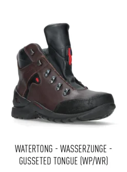 DAMES Wolky Hoge Veterschoenen|Wandelschoenen<City Tracker WP - bruin leer