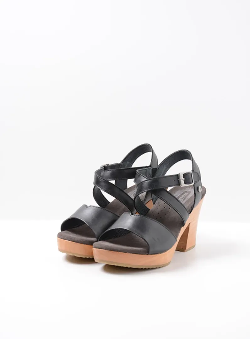 DAMES Wolky Sandalen<Cloudy - zwart leer