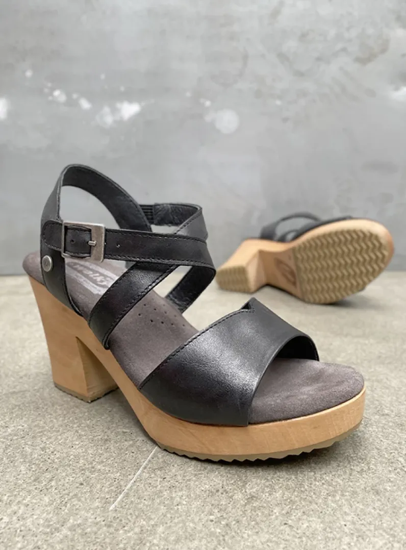 DAMES Wolky Sandalen<Cloudy - zwart leer