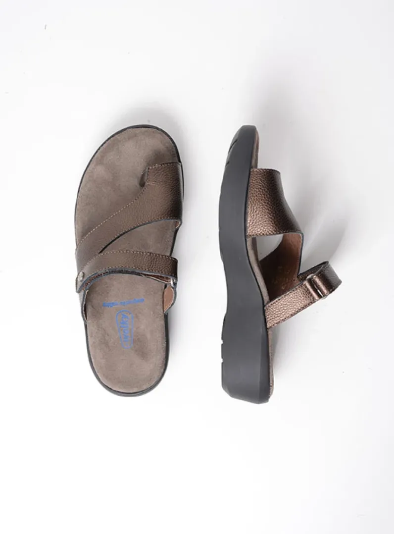 DAMES Wolky Slippers<Collins - brons leer