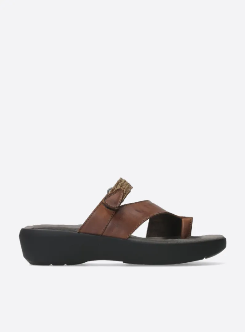 DAMES Wolky Slippers<Collins - cognac leer