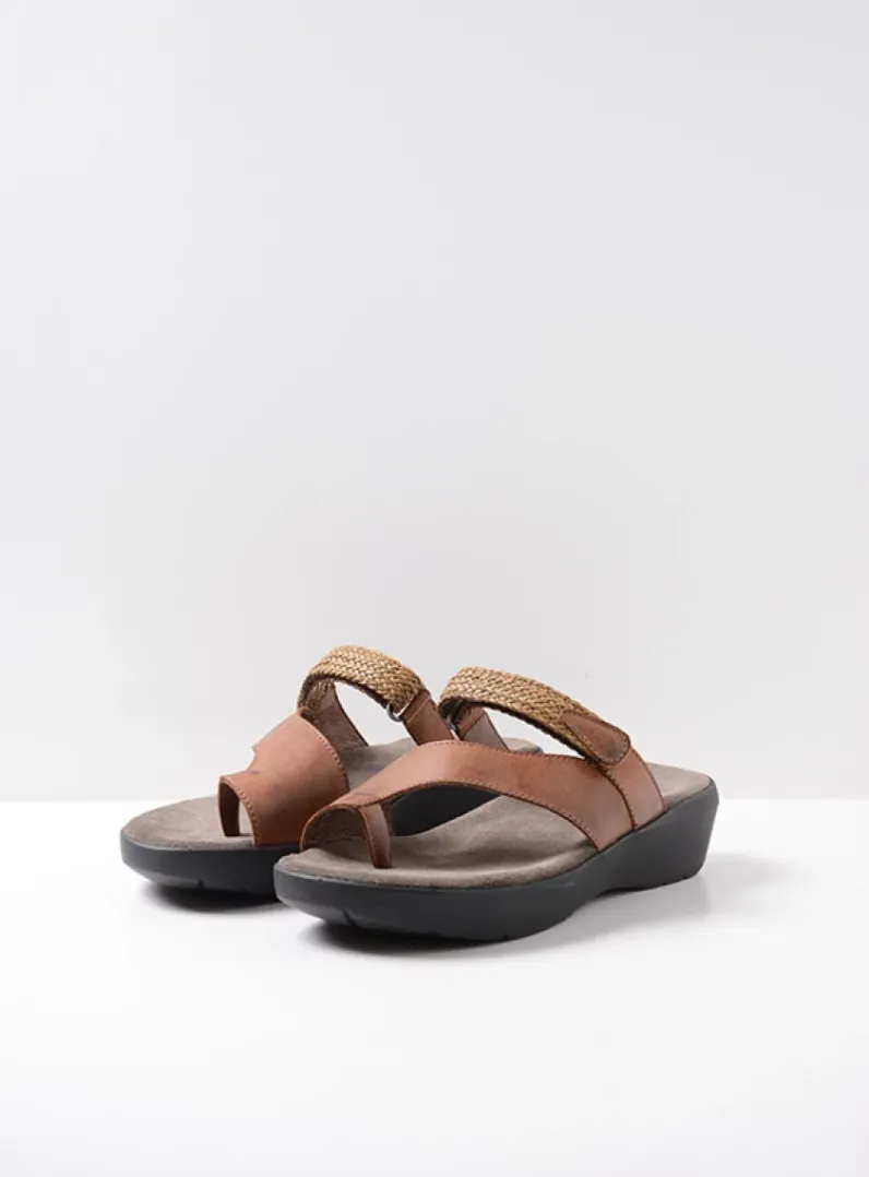 DAMES Wolky Slippers<Collins - cognac leer