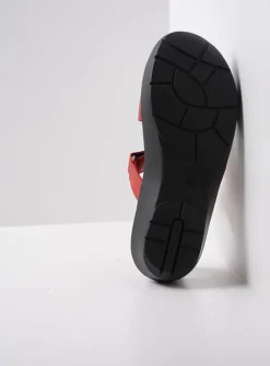 DAMES Wolky Slippers<Collins - rood leer