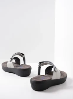 DAMES Wolky Slippers<Collins - zilver leer
