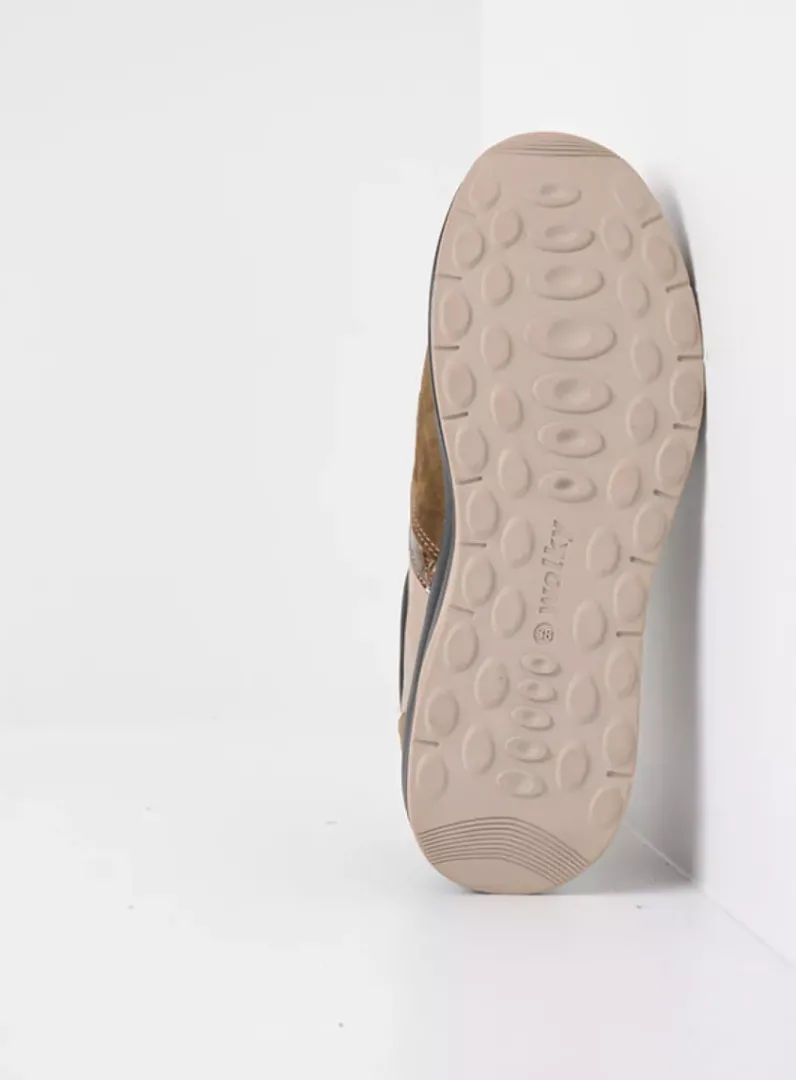 DAMES Wolky Lage Veterschoenen|Wandelschoenen<Comrie - safari combi leer