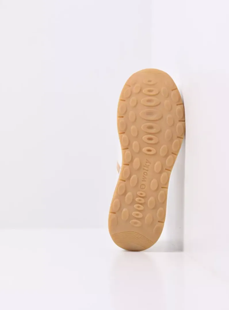 DAMES Wolky Lage Veterschoenen|Wandelschoenen<Comrie - wit/beige leer