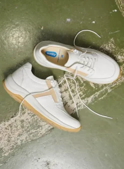 DAMES Wolky Lage Veterschoenen|Wandelschoenen<Comrie - wit/beige leer