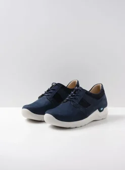 DAMES Wolky Lage Veterschoenen<Cool - denim nubuck