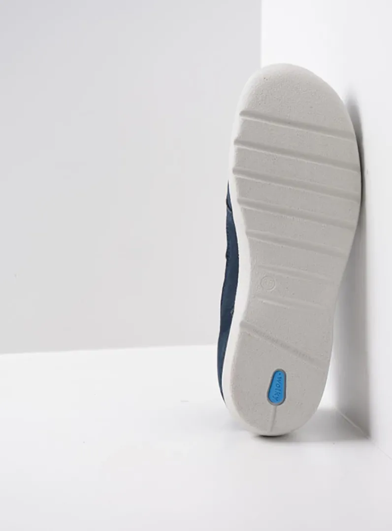 DAMES Wolky Lage Veterschoenen<Cool - denim nubuck