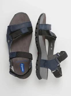 DAMES Wolky Sandalen<Cradle - blauw leer
