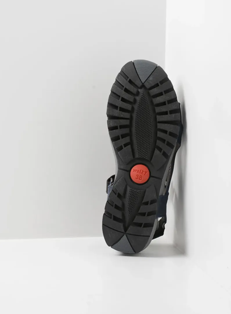 DAMES Wolky Sandalen<Cradle - blauw leer